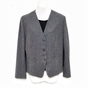 Pendleton vintage lined grey wool blazer